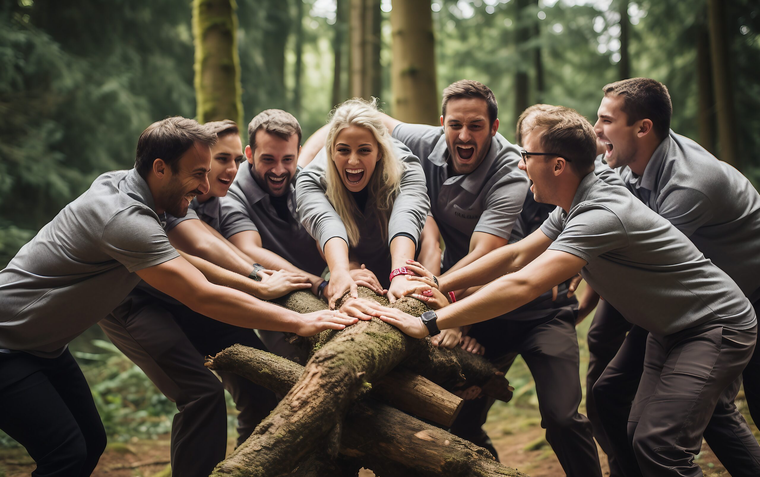 Team-Building Act: A Moment of Companionship.